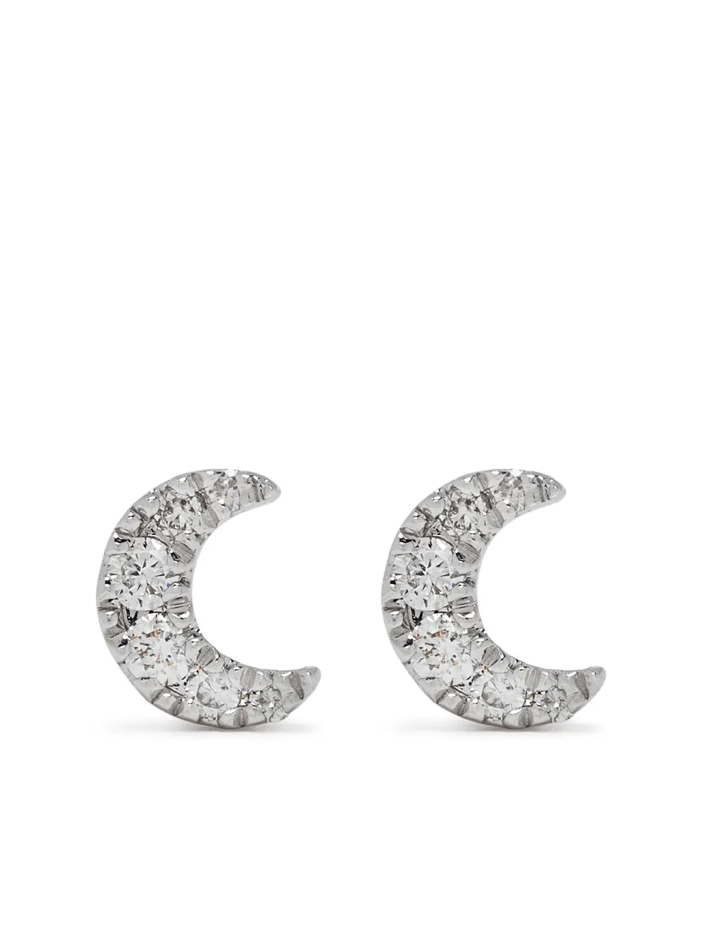 

Серьги Moon из белого золота с бриллиантами Djula, серебяный