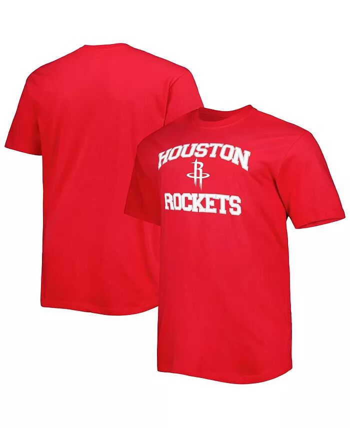 

Мужская красная футболка Houston Rockets Big and Tall Heart and Soul Profile