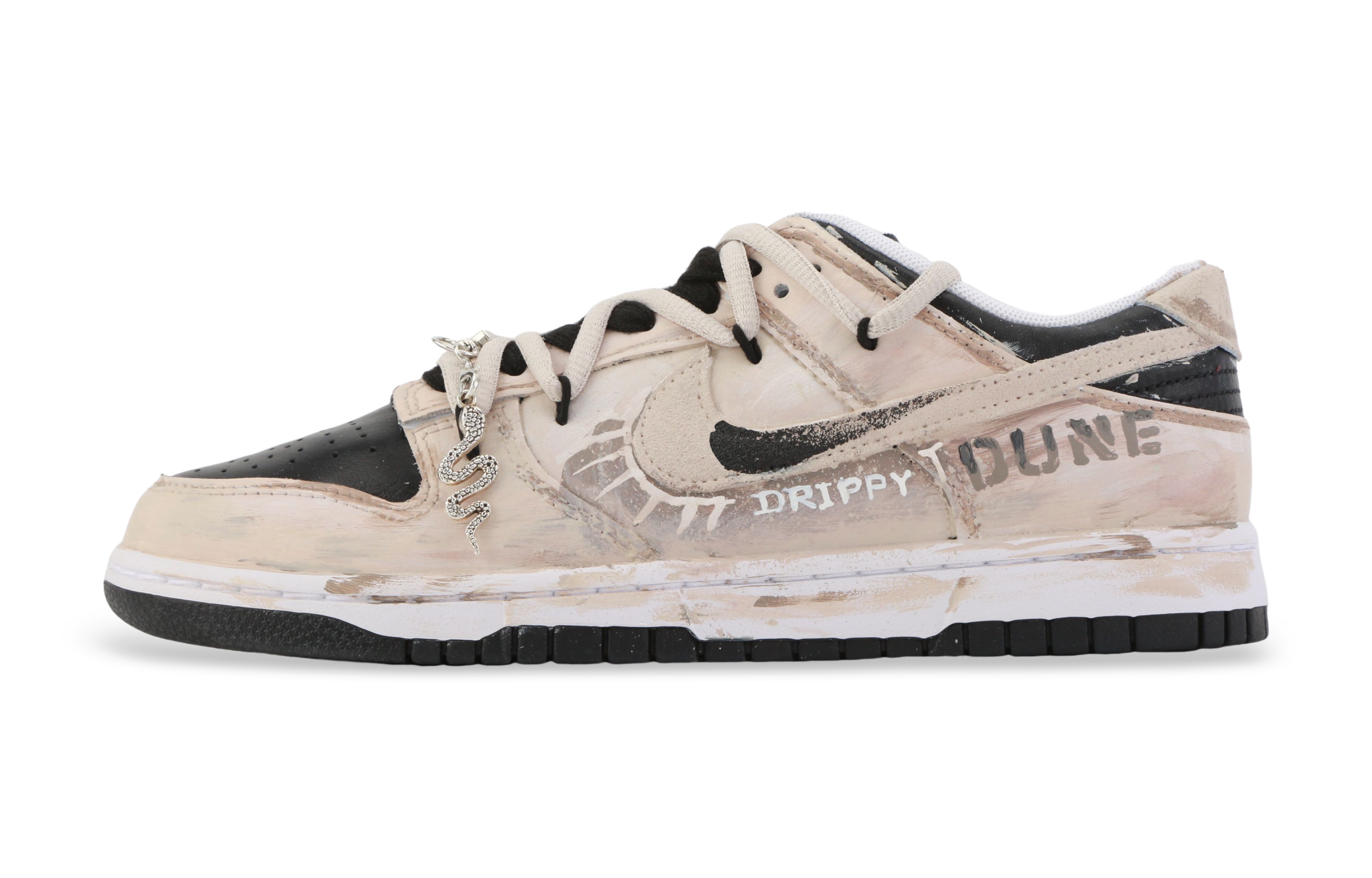 

Nike Кроссовки для скейтбординга Dunk Drippy Sand Worm, износостойкие, бежевые, мужские