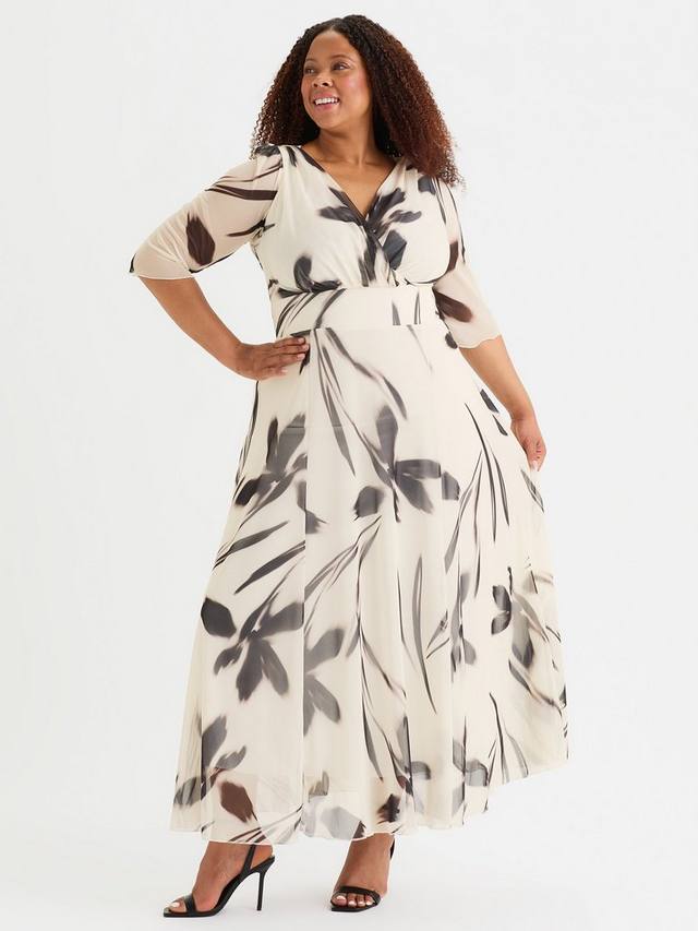 

Макси-платье verity flowers Scarlett & Jo, цвет Cream/Black