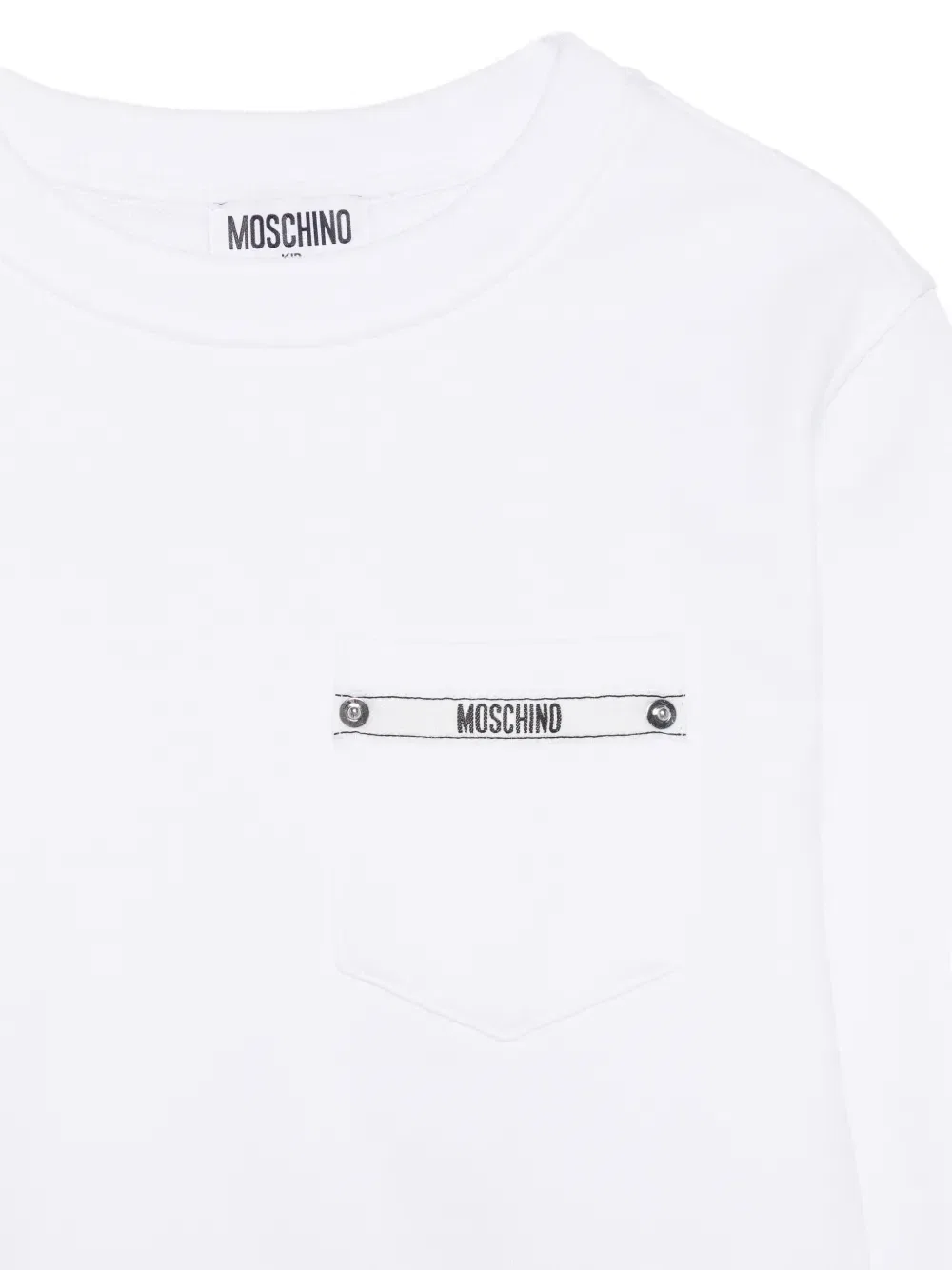Толстовка с карманом Magllieria Moschino Kids, белый — фото 3