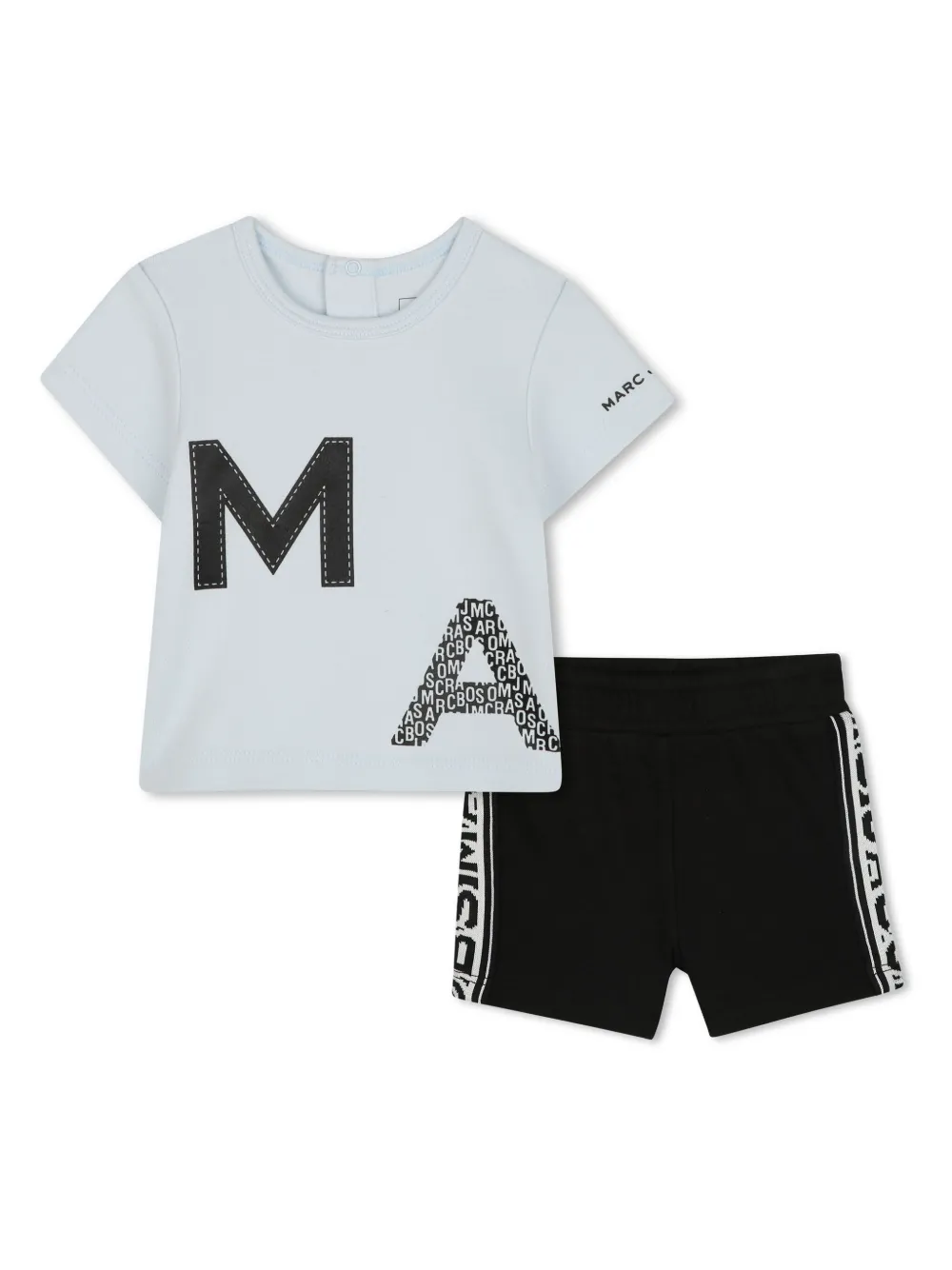 

Комплект из футболки и шортов Marc Jacobs Kids, синий