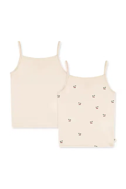 Топ без рукавов 2 шт STRAP TOPS Konges Sløjd, бежевый