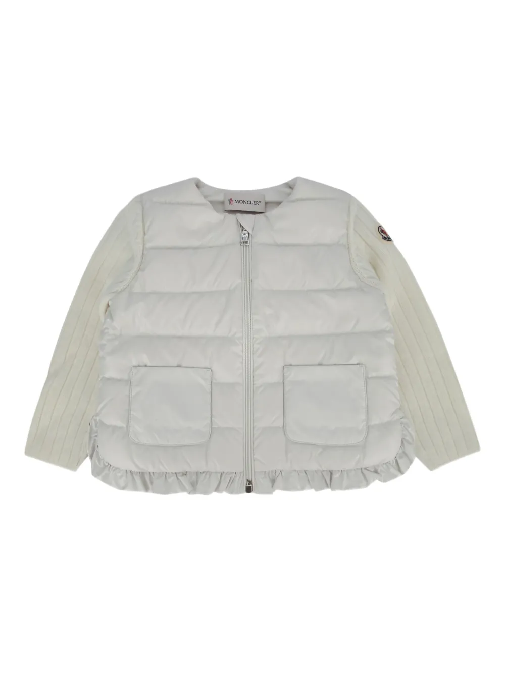 

Стеганый кардиган Moncler Enfant, белый