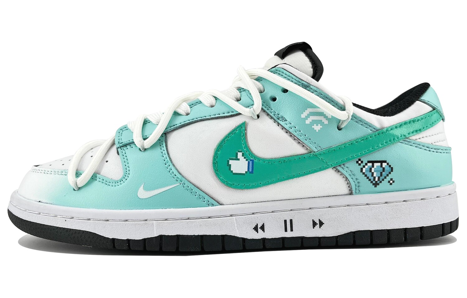 

Кроссовки Nike Dunk Skateboard Shoes Women's Low-Top White, белые, Белый, Кроссовки Nike Dunk Skateboard Shoes Women's Low-Top White, белые