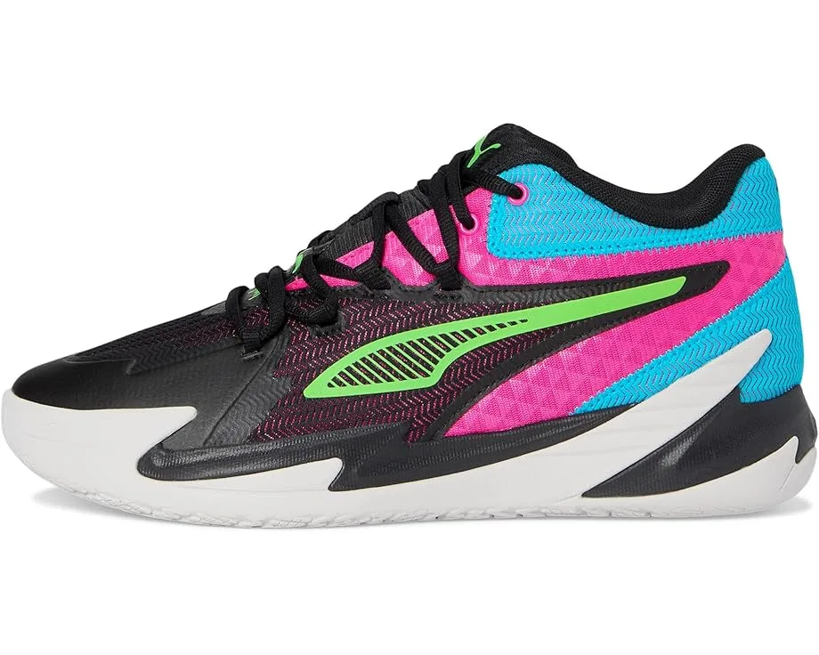 Кроссовки PUMA Dagger Basketball Shoes, Puma Black/Fluro Pink Pes — фото 4