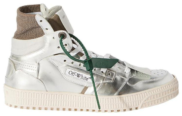 Кроссовки 3.0 off-court high 'silver brown green' Off-White, серебряный — фото 2