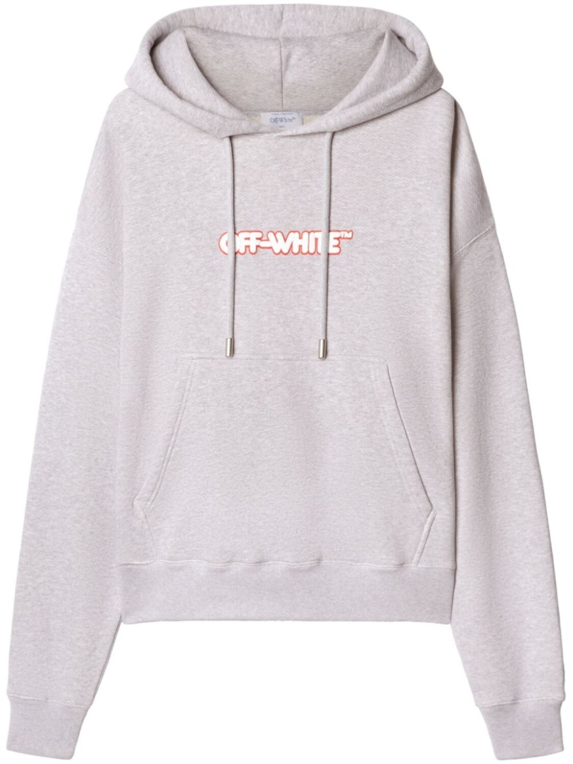 

Off-White худи Round Logo Skate, серый