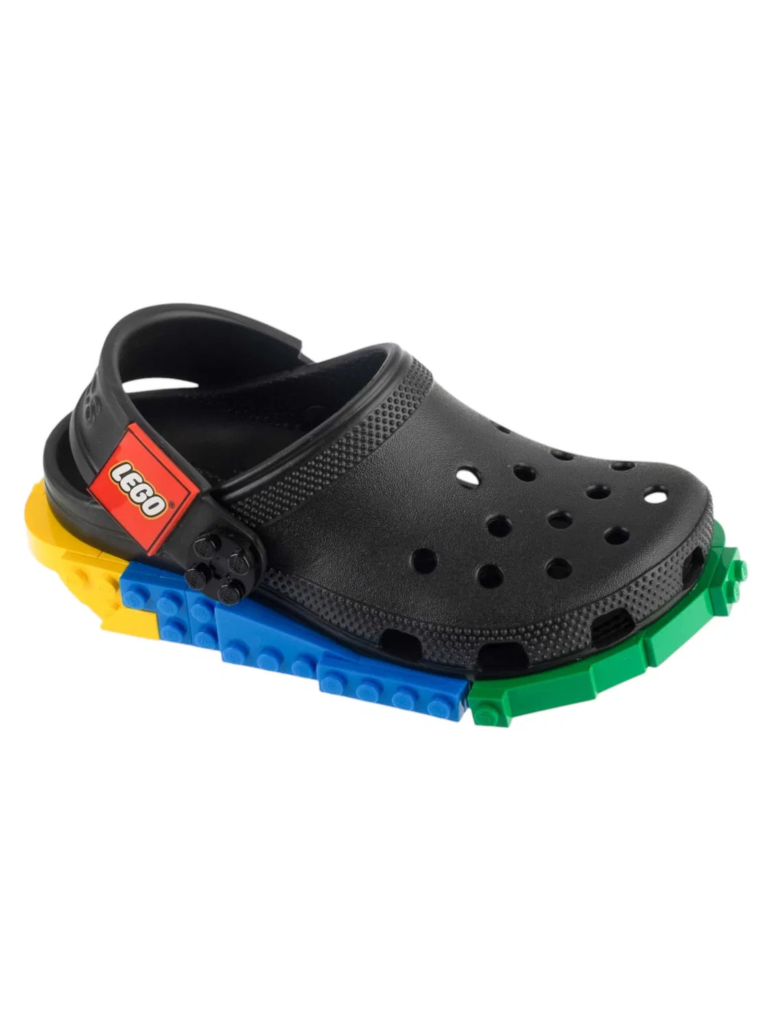Сандалии Crocs LEGO Creativity Clog K черного цвета