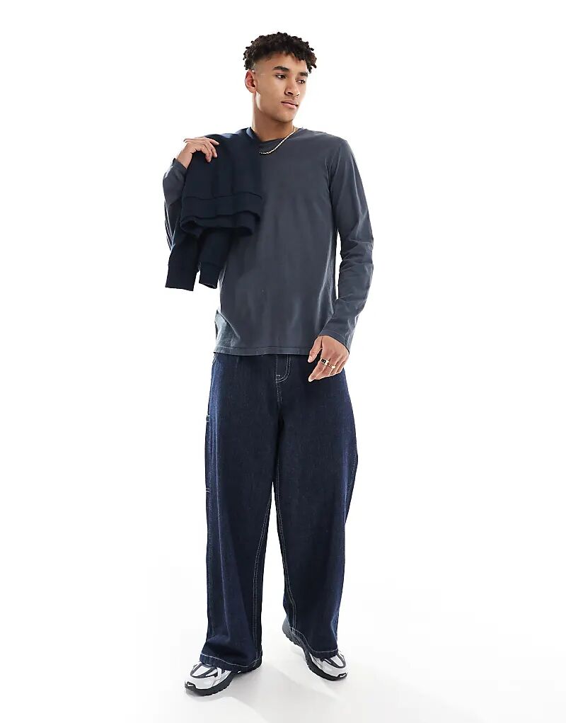 

Базовый топ Superdry Classic в цвете «затмение»