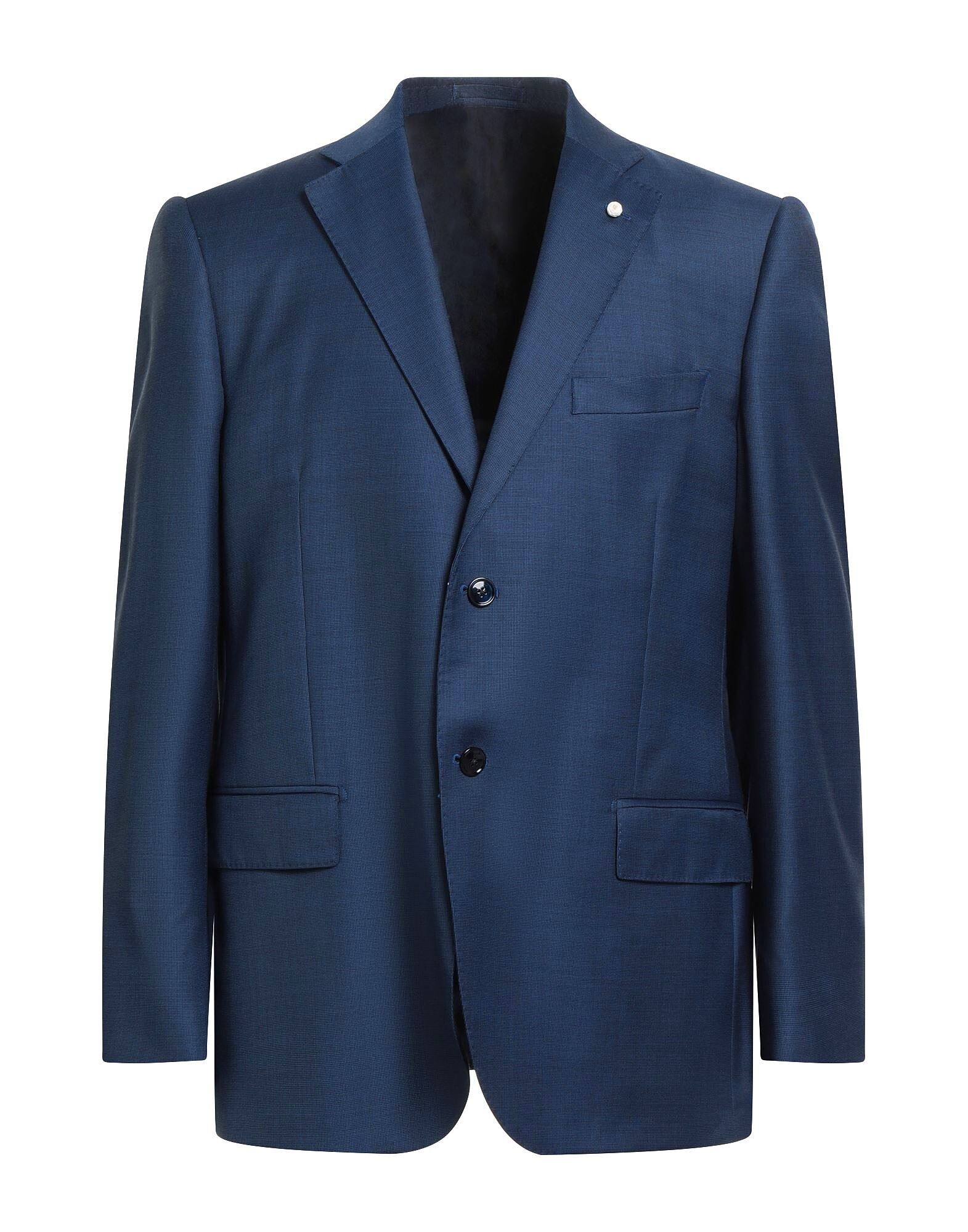 

Блейзер Luigi Bianchi Mantova, серо-синий