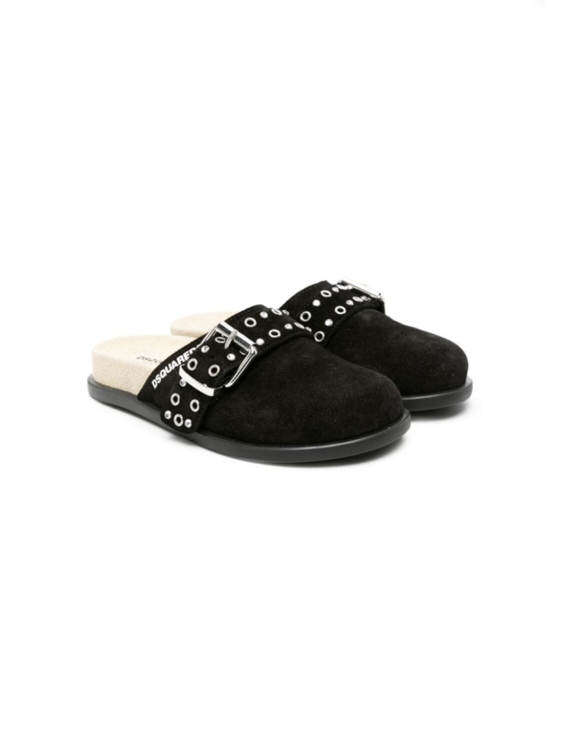 

Dsquared2 Kids мюли с пряжкой, черный