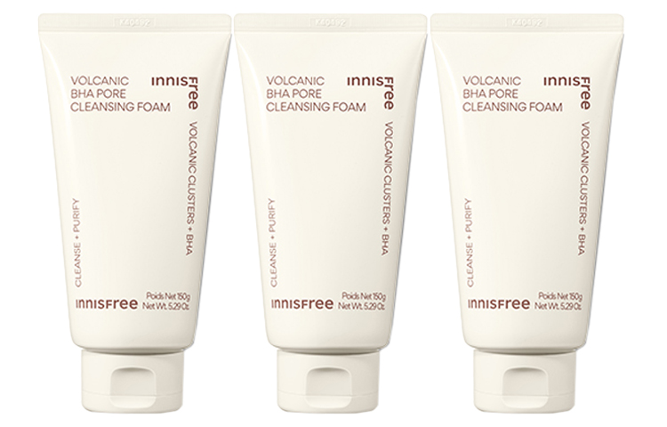 

Очищающее средство YUESHIFENGYIN Volcano BHA пенка для лица отшелушивающее молочко 80г*3/150г/150г*2/150г*3/250г*2 Innisfree