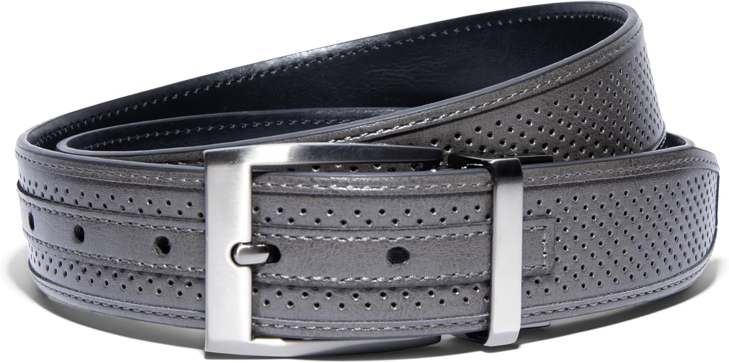 

Классический двусторонний ремень Nike для мужчин, Grey/Black Smooth, Серый, Классический двусторонний ремень Nike для мужчин, Grey/Black Smooth