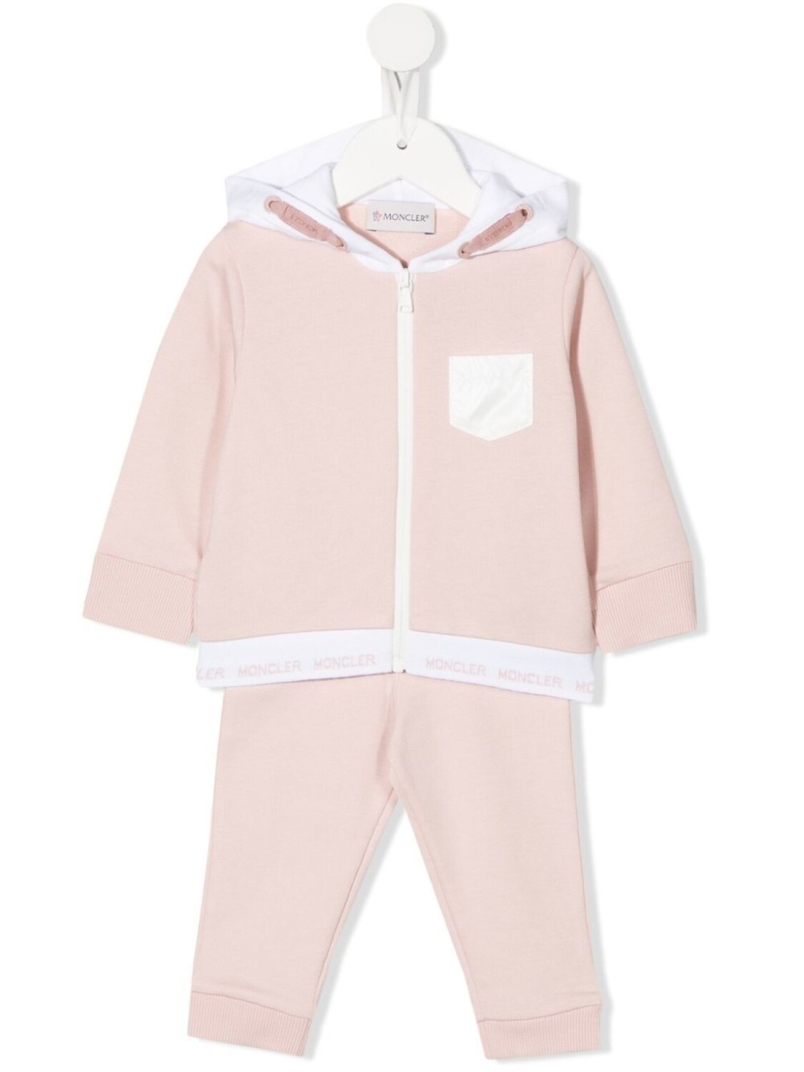 

Moncler Enfant спортивный костюм с логотипом, розовый