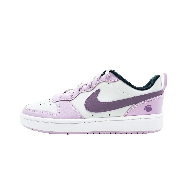 

Nike Court Borough Vivid Purple Charm Low top детские скейтбординг кроссовки Pink Purple подростковые