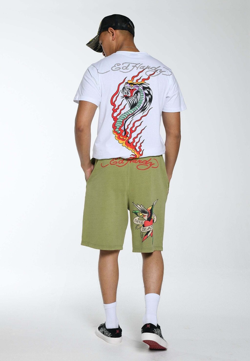 

Спортивные брюки True Till Death Ed Hardy, зеленый