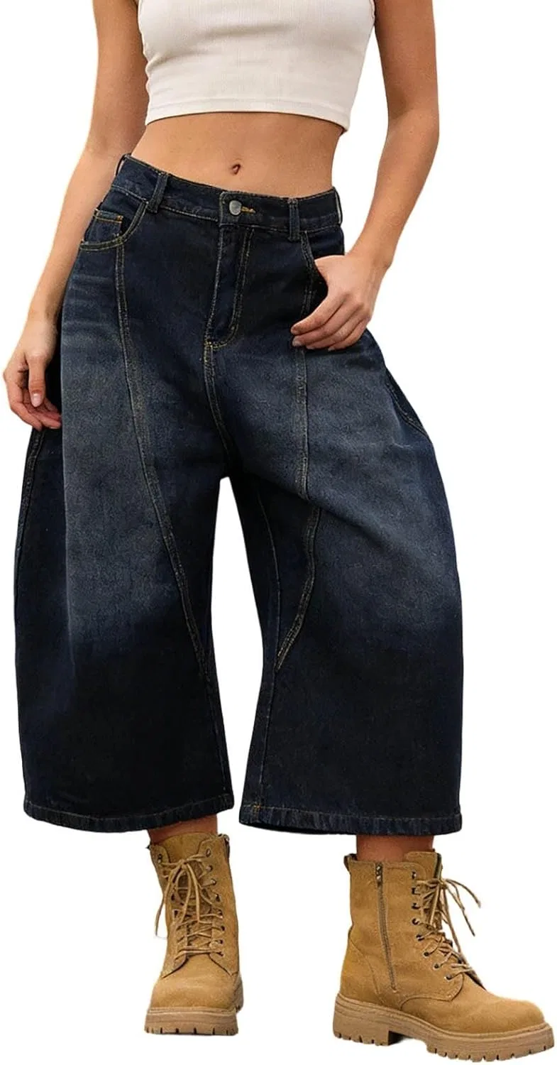 Джинсы свободные Baggy Jorts, синие
