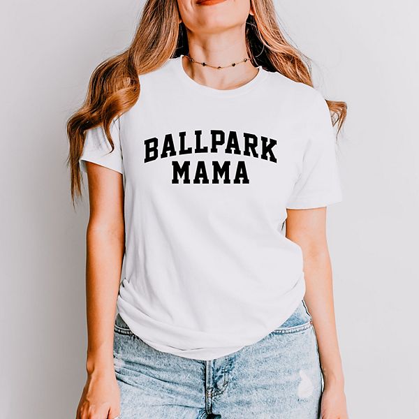 

Футболка с коротким рукавом Varsity ballpark mama Simply Sage Market, White, Белый, Футболка с коротким рукавом Varsity ballpark mama Simply Sage Market, White