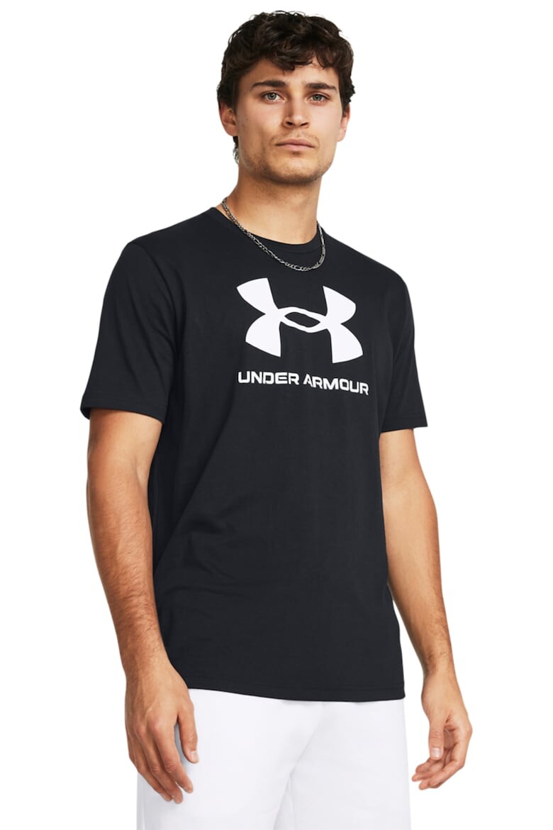 

Хлопковая футболка с логотипом Under Armour, черный