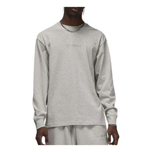 

Футболка Air Jordan Wordmark Long Tee 'Grey', серый