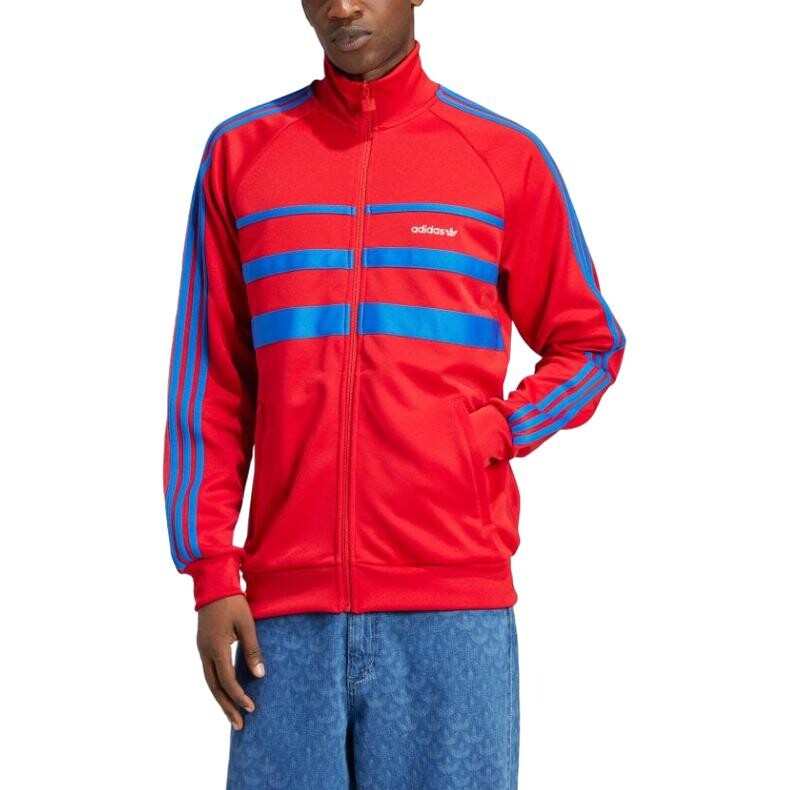 Куртка мужская алая Adidas Originals, цвет Scarlet — фото 3