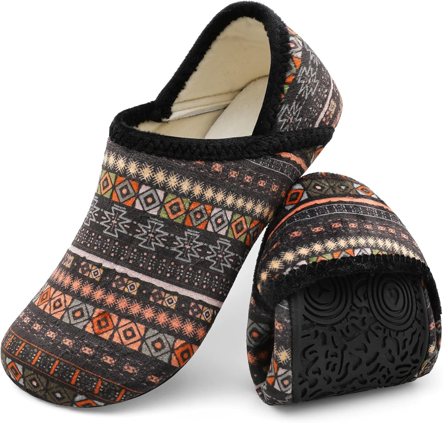 

Домашние тапочки XIHALOOK для женщин и мужчин, уютные носочные тапочки с мягкой резиновой подошвой, для дома и улицы, 3 Bohemia