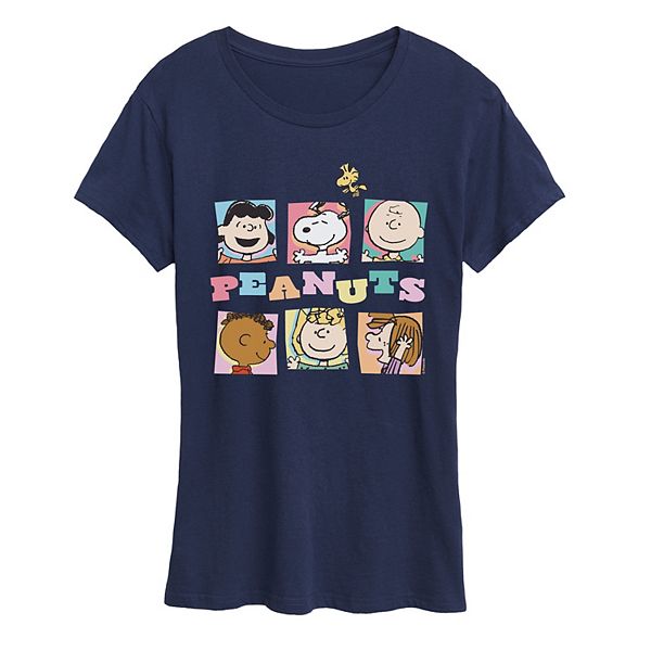 

Футболка с принтом Women's peanut group boxes Licensed Character, Navy