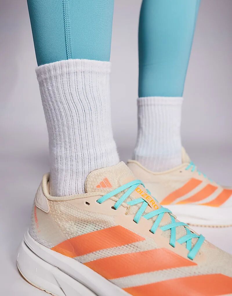 Кроссовки Adidas Running Adizero SL2 оранжевого и синего цветов