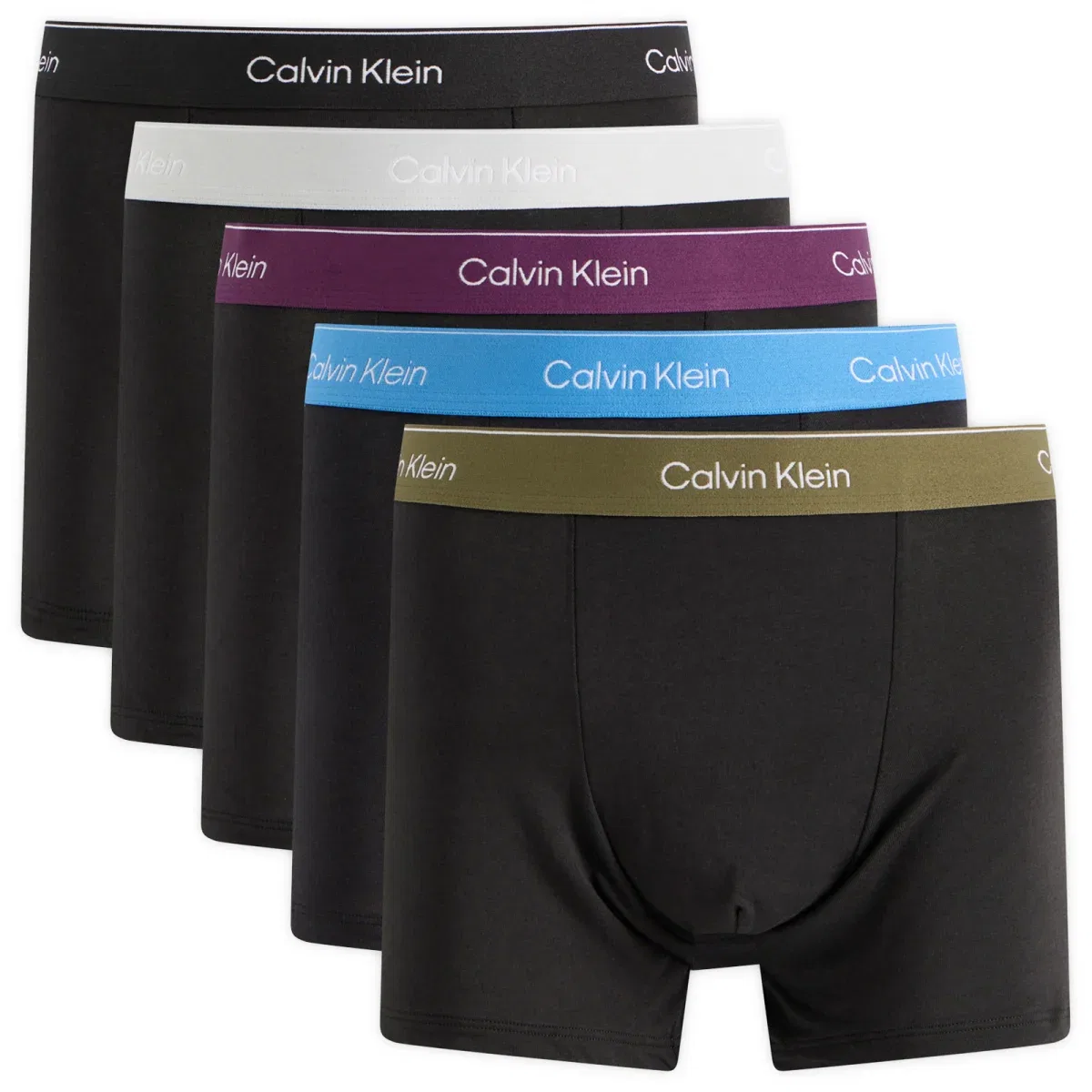 Комплект трусов Calvin Klein Icon Relaxed Dart Trunk, 5 шт, Black
