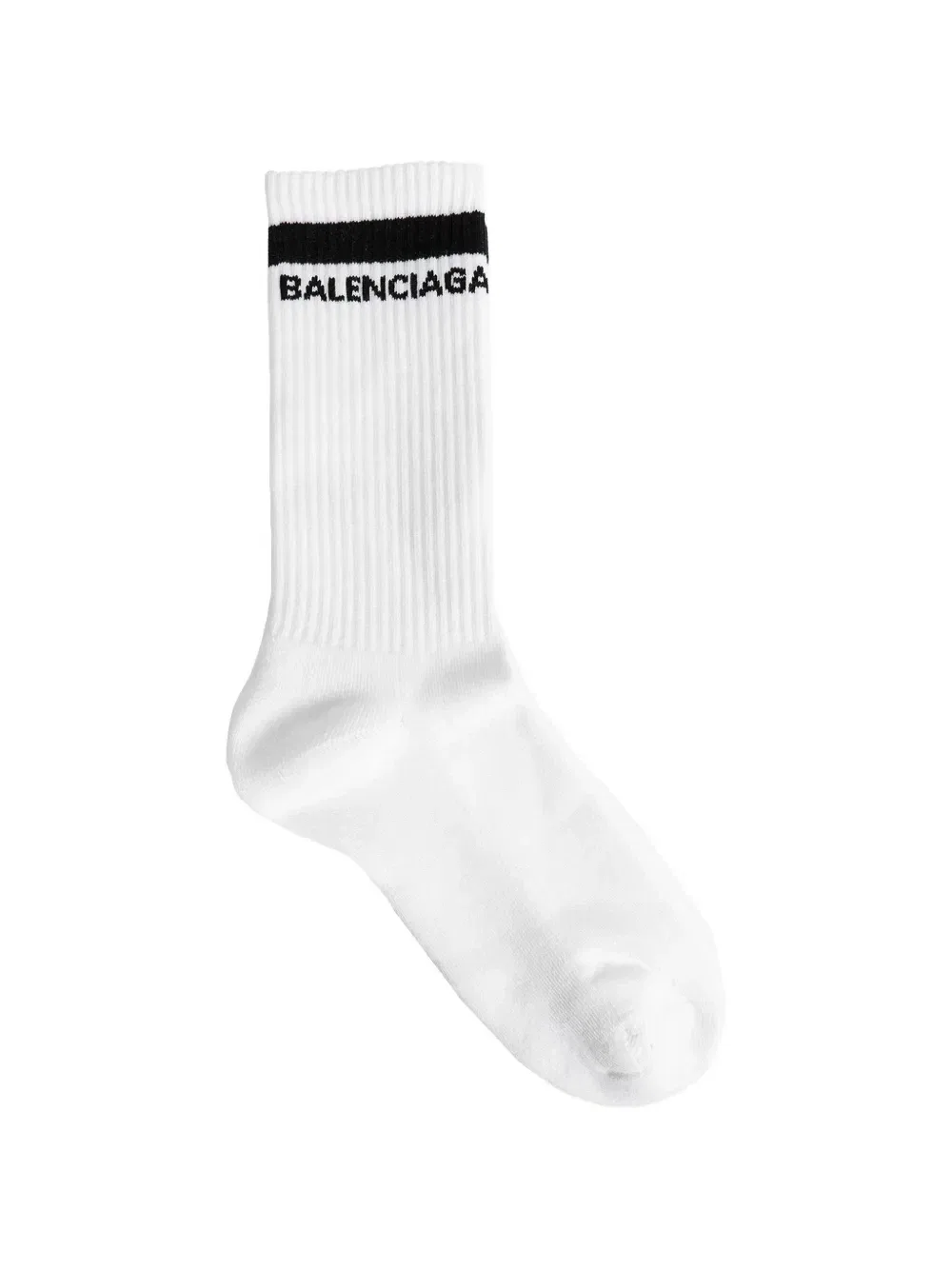 Вязаные носки с деталью-логотипом Balenciaga, белый