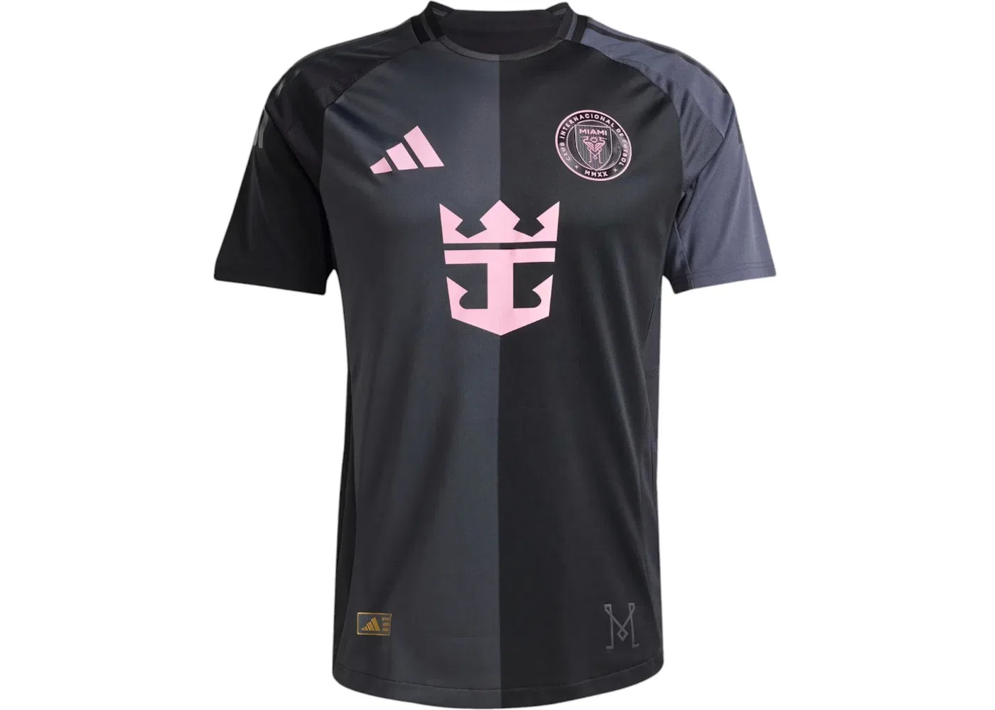 Мужская футбольная джерси с принтом Inter Miami CF Messi Away Authentic Jersey Adidas, Black