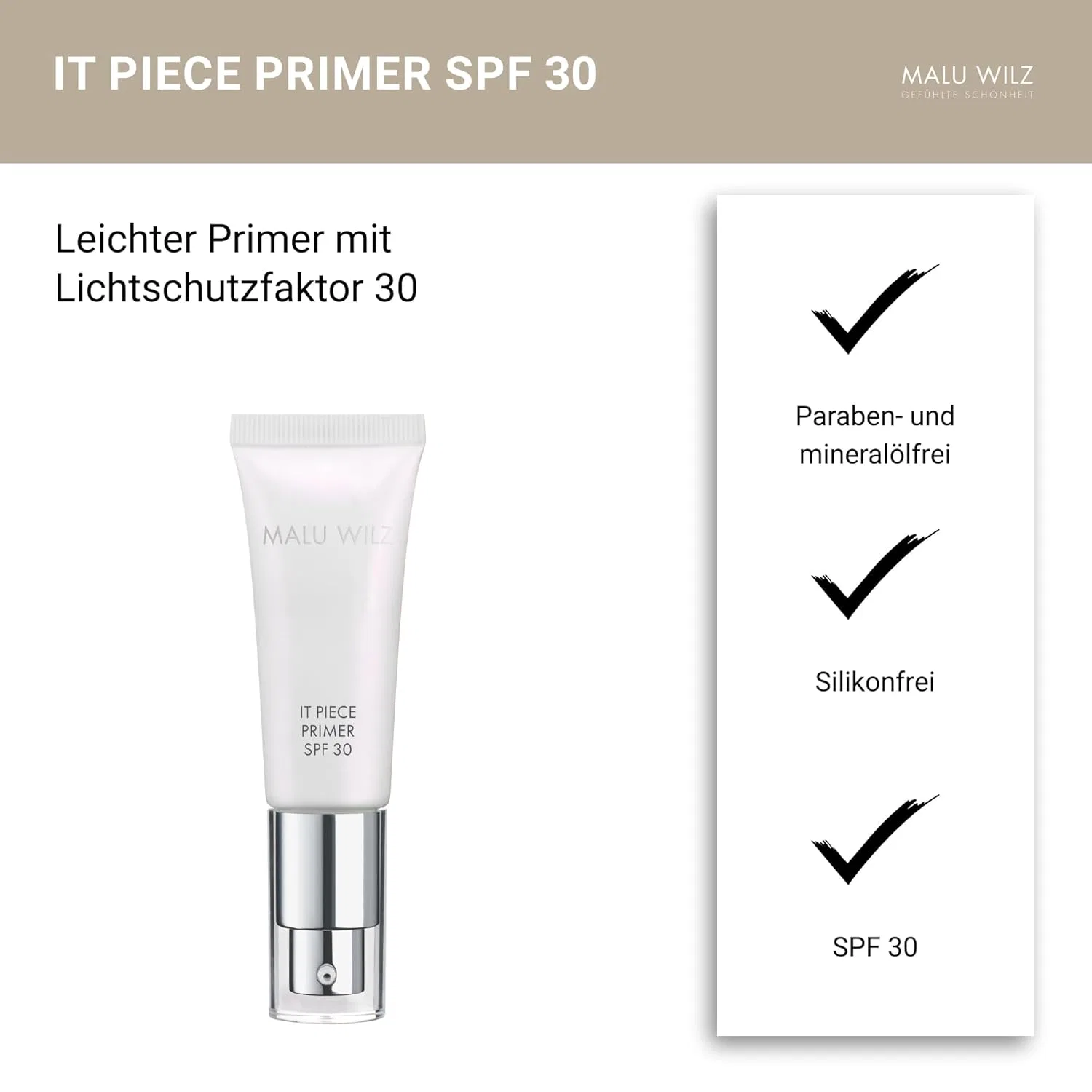 Праймер для лица Malu Wilz SPF 30, 20 мл — фото 3