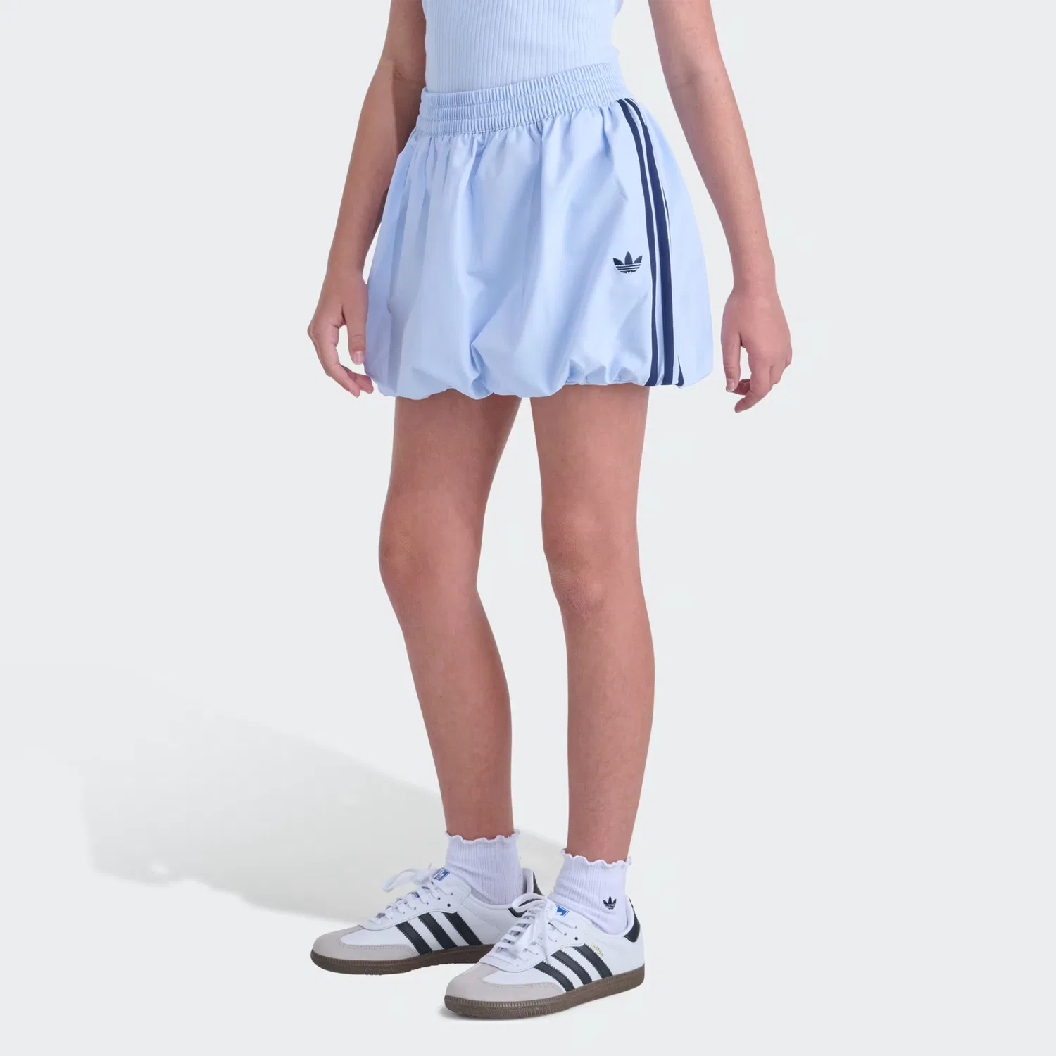 Детская юбка-шорты с эластичным поясом Bubble WNV Skort Adidas Originals, голубой — фото 3
