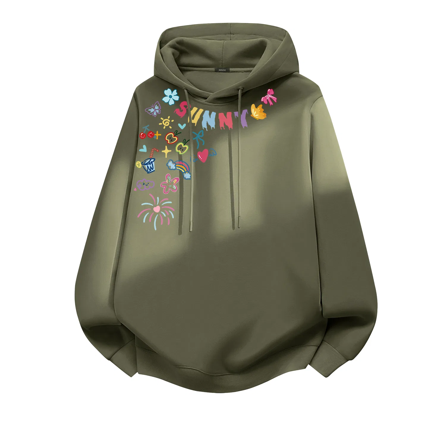 Детское худи с капюшоном MINISO, Palm Green