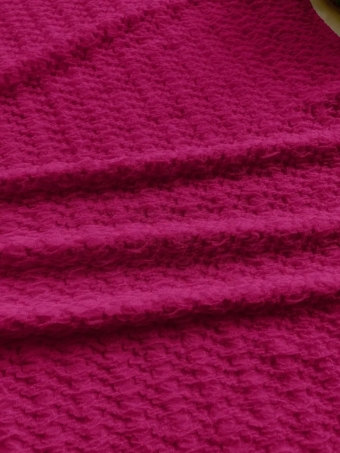 Женское ками-миди платье с вырезом и разрезом бедра, Hot Pink — фото 4