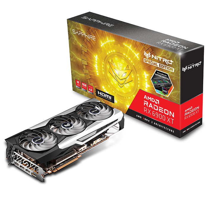 

Видеокарта Sapphire Radeon RX 6900 XT Nitro+ Special Edition, 16GB