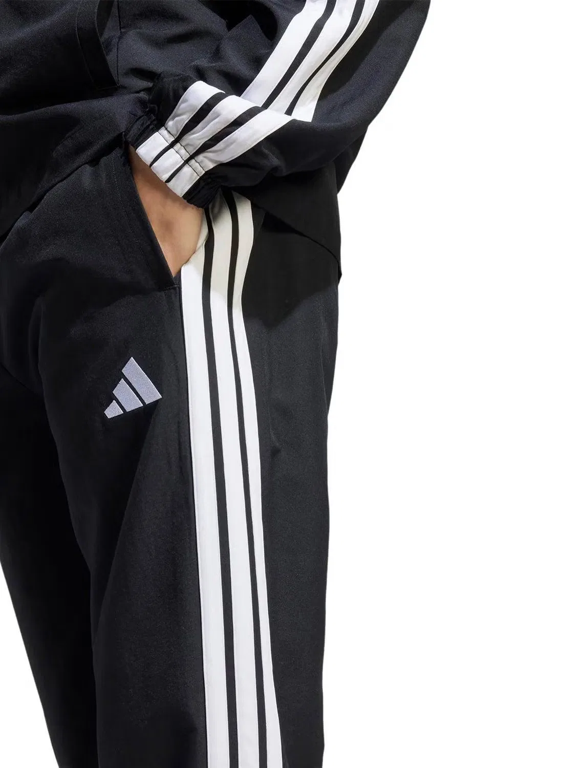 Спортивный костюм с длинными рукавами Dayready 3-stripes Adidas, черный — фото 4