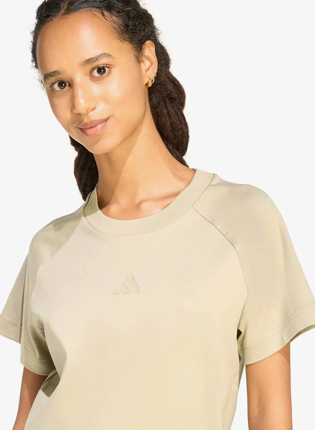 Футболка мягкая Soft Lux Adidas, белый — фото 4