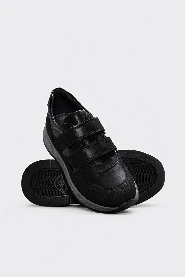 Детские повседневные туфли для мальчиков с принтом Young Fast Step, Black — фото 3