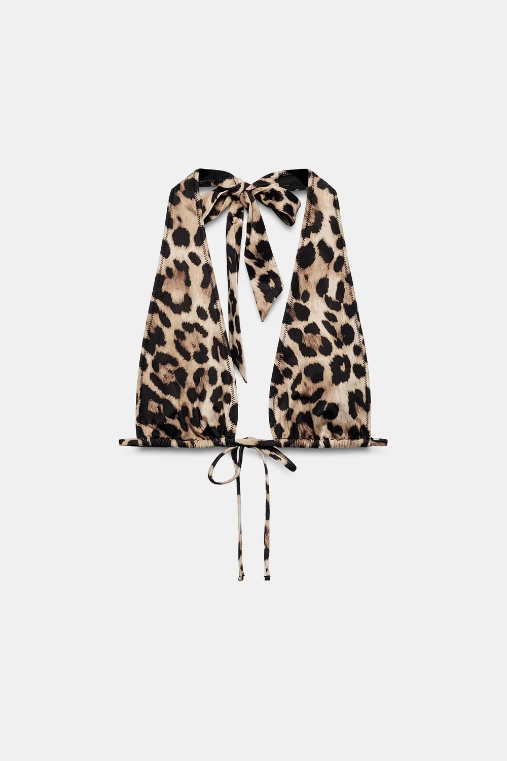 ТРЕУГОЛЬНЫЙ БИКИНИ-ТОП С Анималистическим принтом ZARA, Leopard — фото 4