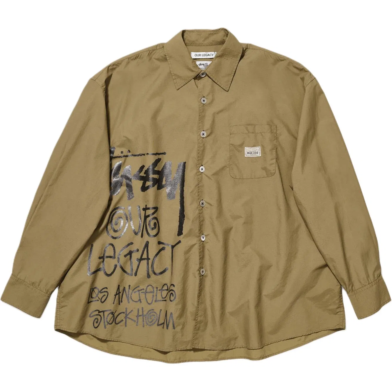 Детская рубашка Stussy, Khaki