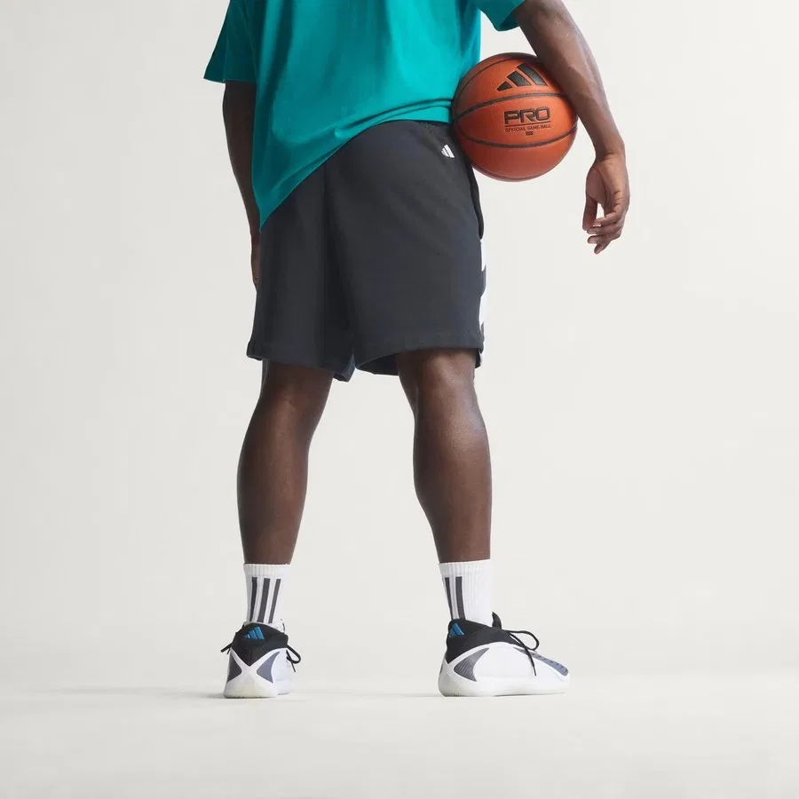 Шорты спортивные с карманами Anthony Edwards Foundation adidas, Черный — фото 2