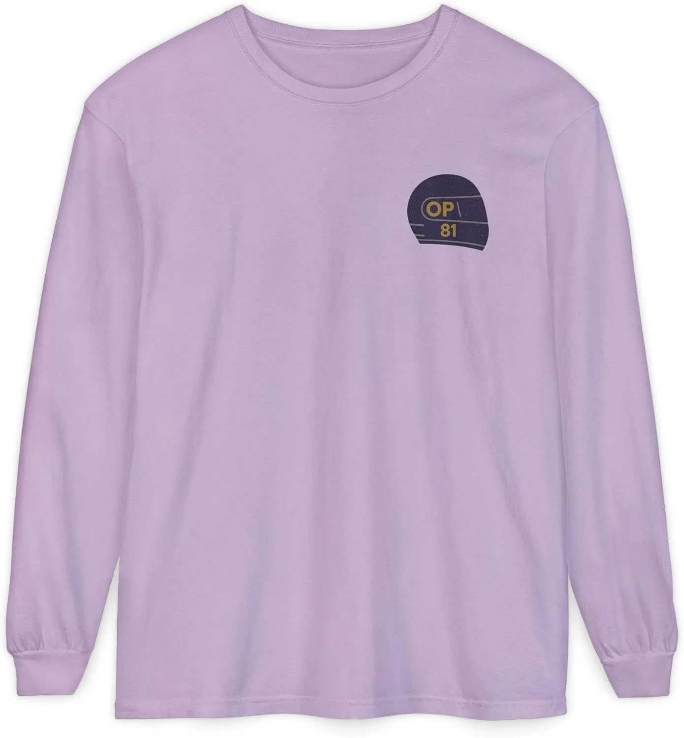 Женская футболка с гоночным принтом Comfort Colors, Orchid — фото 2