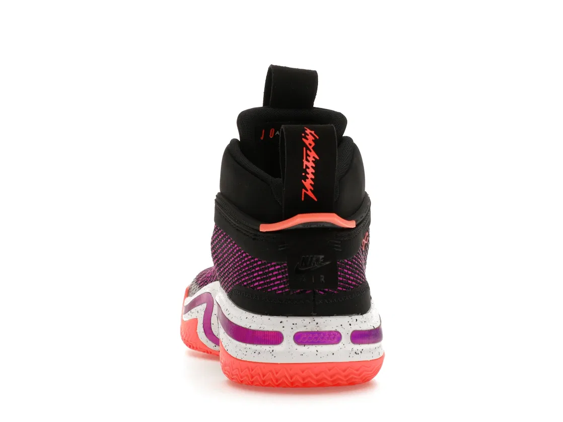 Детские кроссовки для баскетбола Jordan 36 Jordan, Black/Hyper Violet-White-Bright Mango — фото 4