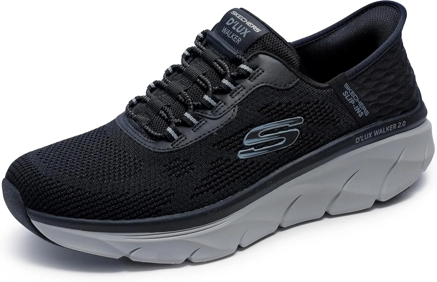 Мужские кроссовки Skechers D'lux Walker 2.0 Reelertrainers, черный/серый