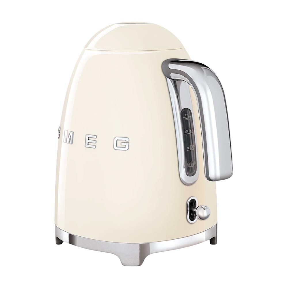 Электрический чайник SMEG KLF03CREU, 1.7 л, стиль 50-х, кремовый — фото 2
