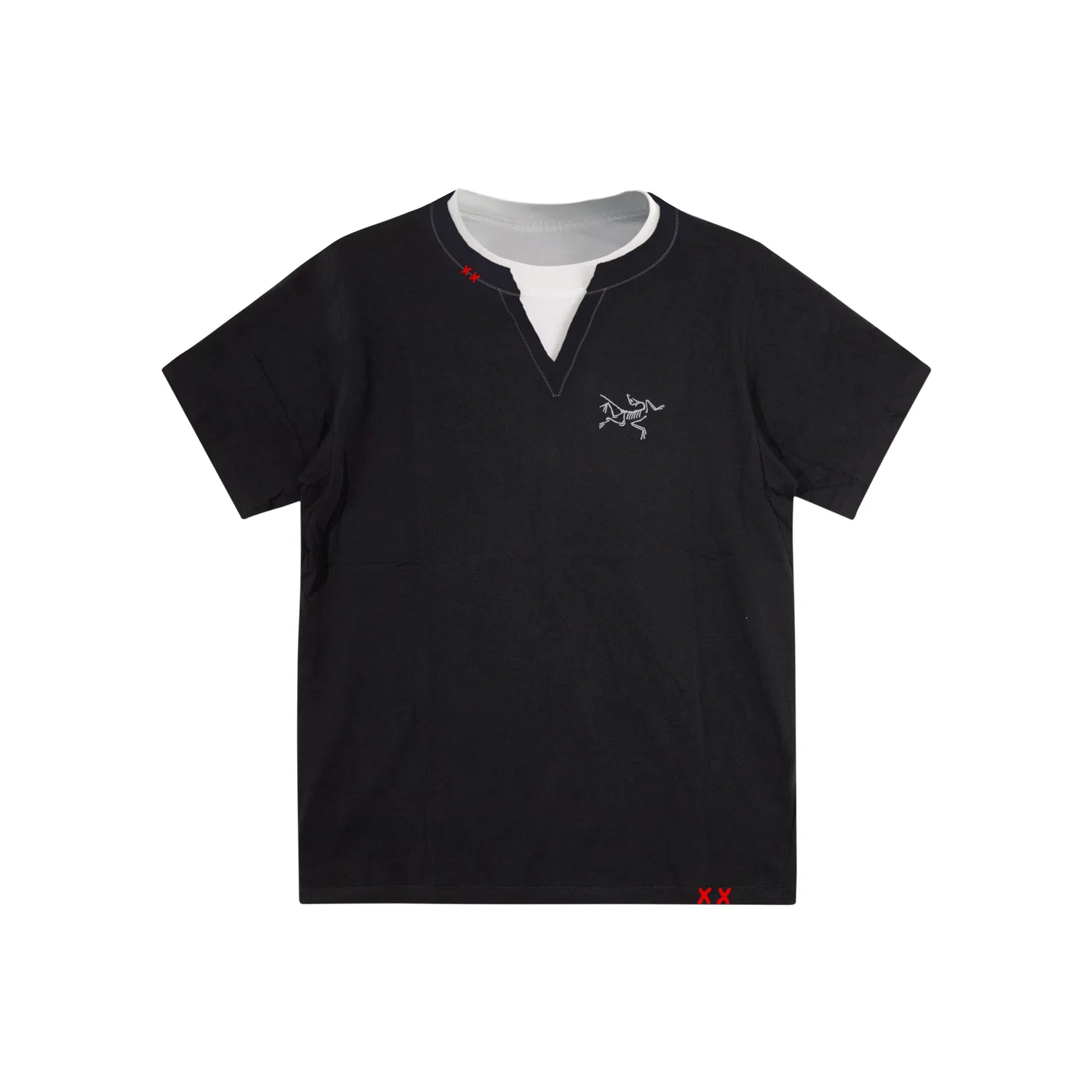 Футболка унисекс с круглым вырезом и коротким рукавом KRAGG T Shirts Arcteryx, Black