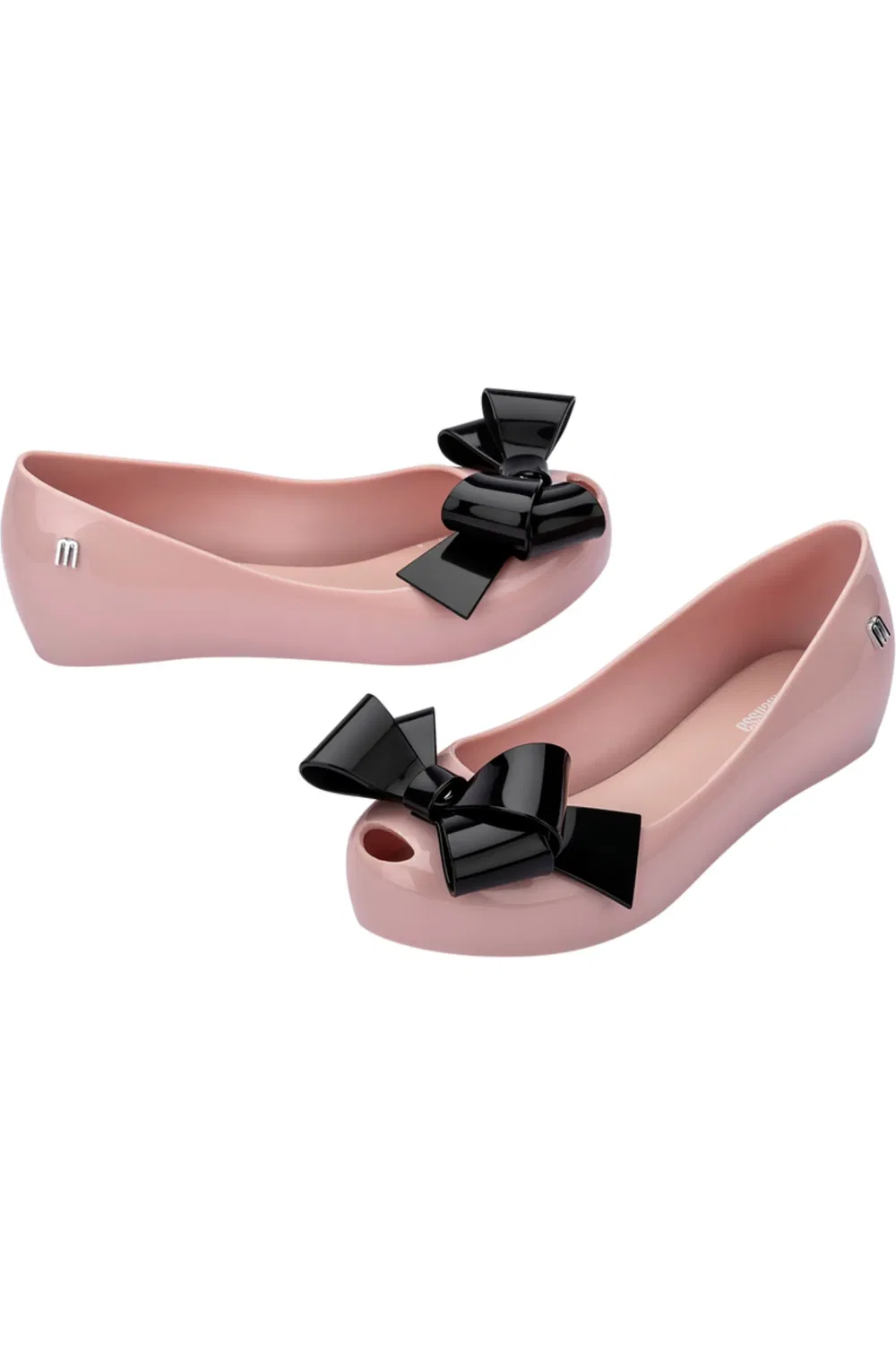 Детские туфли балетки с бантом Mini Melissa, розовый — фото 3