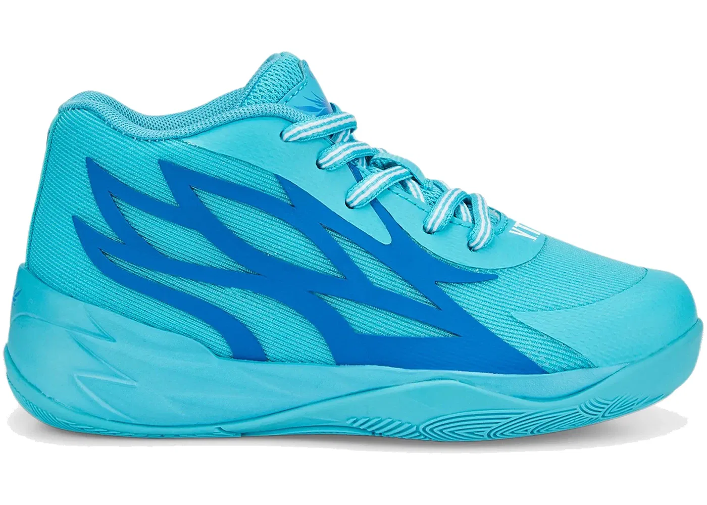 Детские кроссовки для мальчиков с верхом из синтетики Puma LaMelo Ball MB.02, Blue Atoll/Ultra Blue